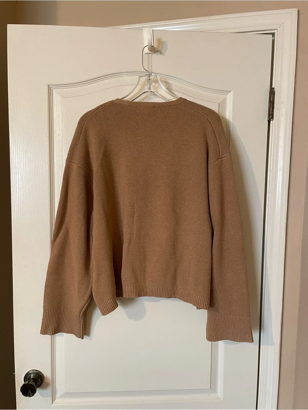 J.Crew Emilie Sweater Lady Jacket Women XXL Brown Gold Button Quiet Luxury